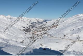 Photo Texture of Background Snowy Mountains